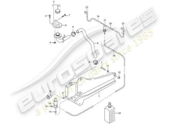 a part diagram from the Porsche Carrera GT parts catalogue