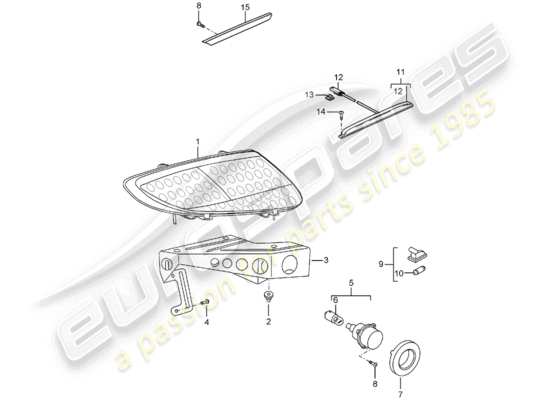 a part diagram from the Porsche Carrera GT parts catalogue