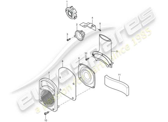 a part diagram from the Porsche Carrera GT parts catalogue