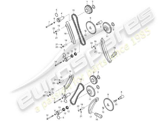 a part diagram from the Porsche Carrera GT parts catalogue