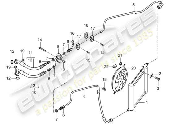 a part diagram from the Porsche Carrera GT parts catalogue