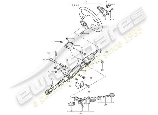 a part diagram from the Porsche Carrera GT parts catalogue