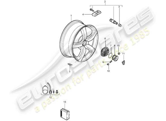 a part diagram from the Porsche Carrera GT parts catalogue