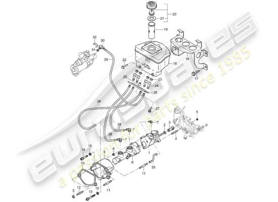 a part diagram from the Porsche Carrera GT (2005) parts catalogue