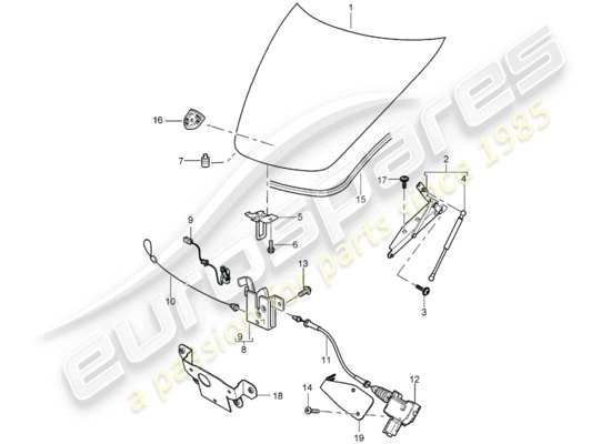 a part diagram from the Porsche Carrera GT parts catalogue