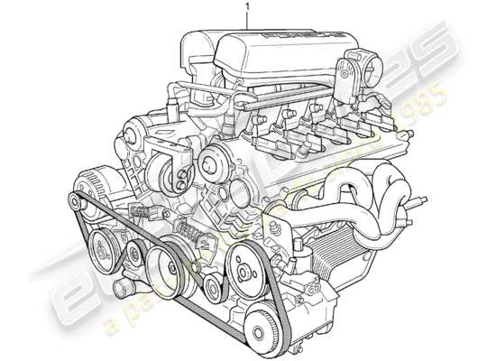 a part diagram from the Porsche Carrera GT parts catalogue