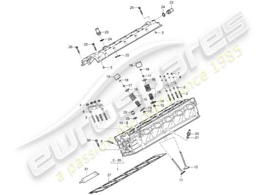 a part diagram from the Porsche Carrera GT parts catalogue