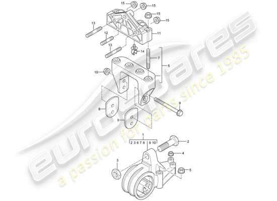a part diagram from the Porsche Carrera GT parts catalogue