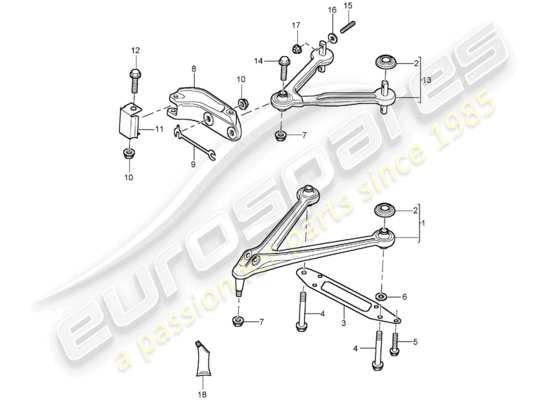 a part diagram from the Porsche Carrera GT parts catalogue