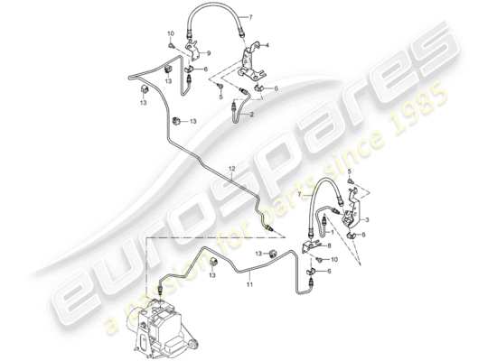 a part diagram from the Porsche Carrera GT parts catalogue