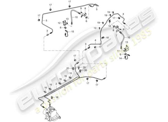 a part diagram from the Porsche Carrera GT parts catalogue