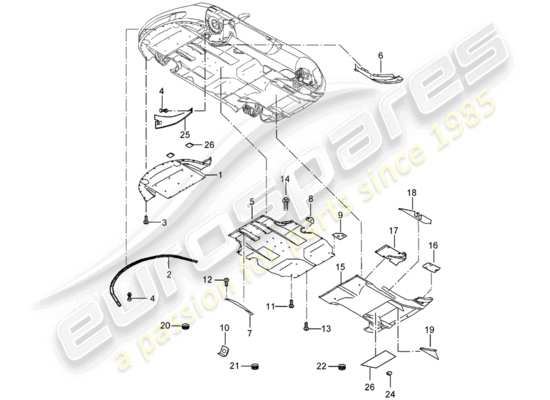 a part diagram from the Porsche Carrera GT parts catalogue