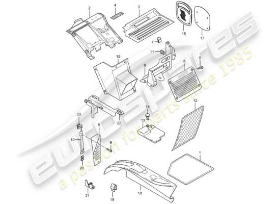 a part diagram from the Porsche Carrera GT parts catalogue