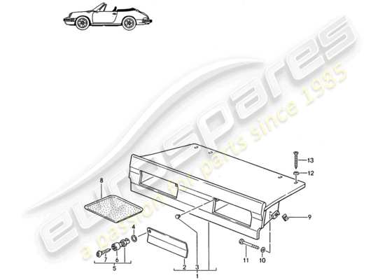 a part diagram from the Porsche Seat 944/968/911/928 (1985) parts catalogue