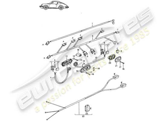 a part diagram from the Porsche Seat 944/968/911/928 (1987) parts catalogue