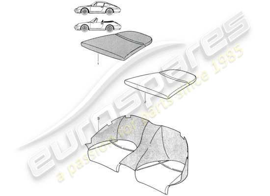 a part diagram from the Porsche Seat 944/968/911/928 (1987) parts catalogue