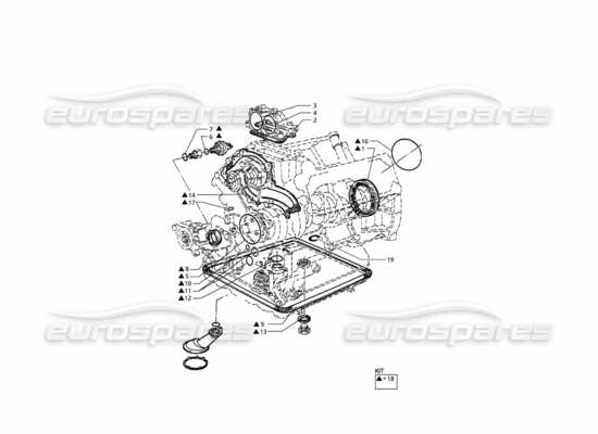 a part diagram from the Maserati Quattroporte (1996-2001) parts catalogue