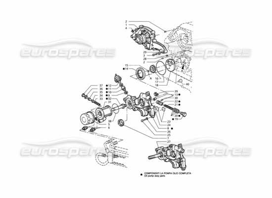 a part diagram from the Maserati QTP. 3.2 V8 (1999) parts catalogue