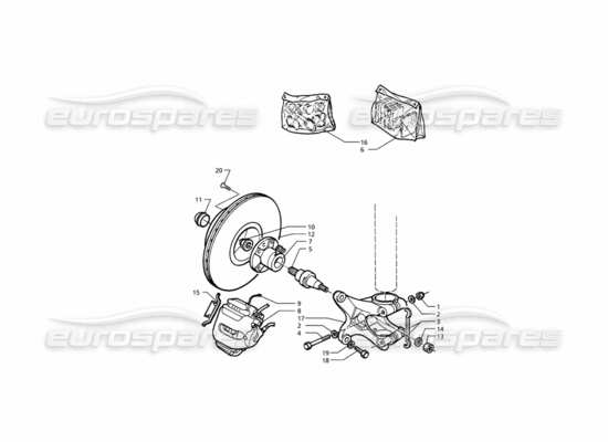 a part diagram from the Maserati Quattroporte (1996-2001) parts catalogue