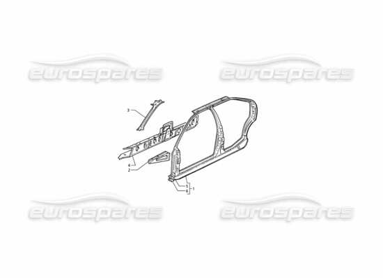 a part diagram from the Maserati Quattroporte (1996-2001) parts catalogue