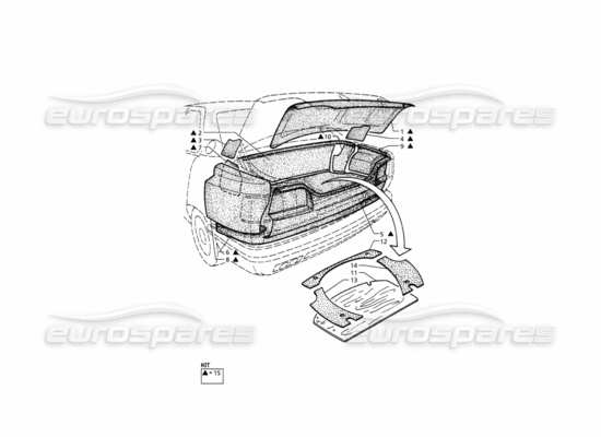 a part diagram from the Maserati Quattroporte (1996-2001) parts catalogue