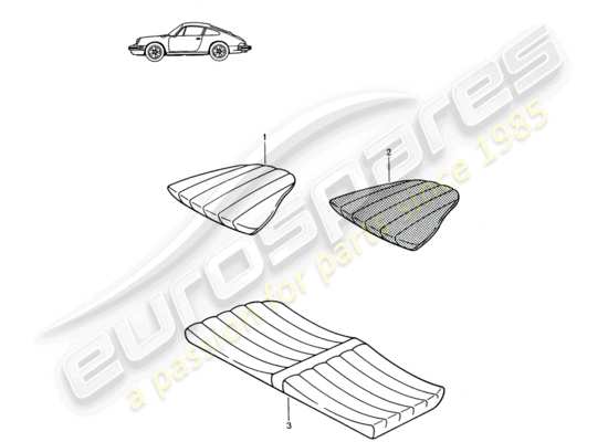 a part diagram from the Porsche Seat 944/968/911/928 (1993) parts catalogue