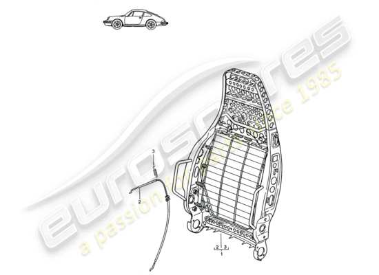 a part diagram from the Porsche Seat 944/968/911/928 (1996) parts catalogue