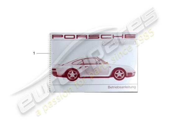 a part diagram from the Porsche After Sales lit parts catalogue