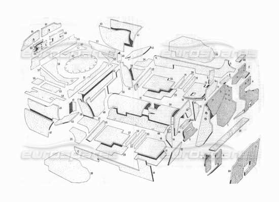 a part diagram from the Maserati Indy 4.2 parts catalogue