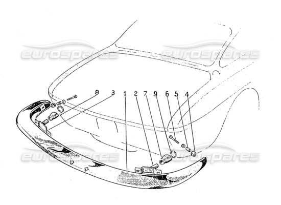 a part diagram from the Ferrari 330 and 365 parts catalogue