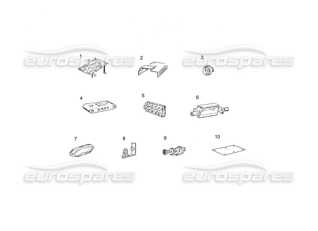 Ferrari 250 GT (Coachwork) General Electrics Parts Diagram