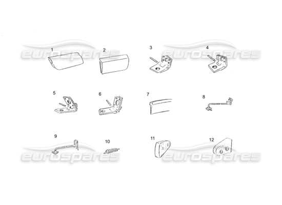 a part diagram from the Ferrari 250 parts catalogue