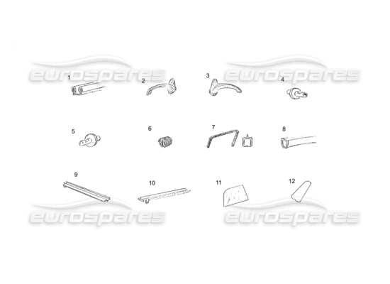 a part diagram from the Ferrari 250 GT (Coachwork) parts catalogue