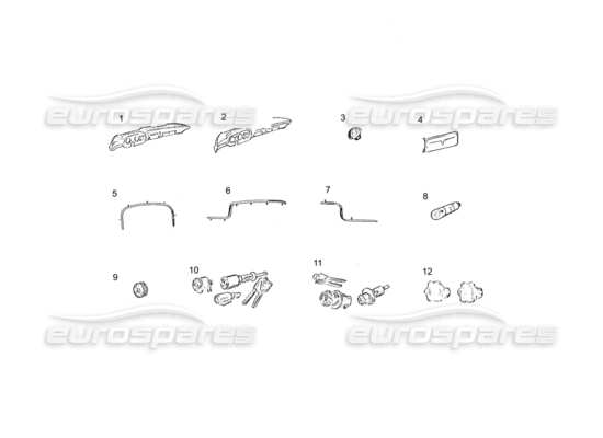 a part diagram from the Ferrari 250 parts catalogue