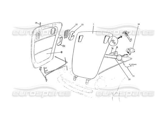 a part diagram from the Ferrari 330 and 365 parts catalogue