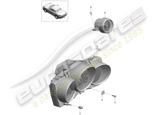 a part diagram from the Porsche 718 Boxster (2017) parts catalogue