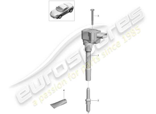 a part diagram from the Porsche 718 Boxster (2019) parts catalogue