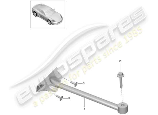 a part diagram from the Porsche 718 Cayman (2017) parts catalogue