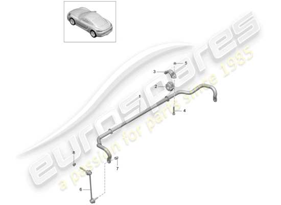 a part diagram from the Porsche 718 Cayman parts catalogue