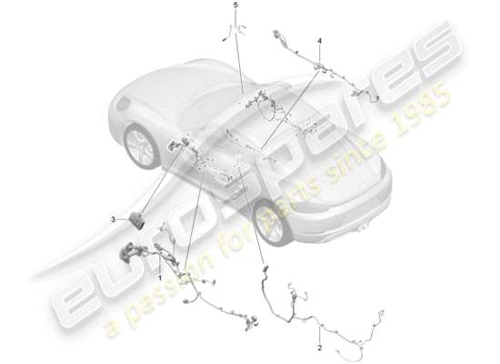 a part diagram from the Porsche 718 Cayman parts catalogue