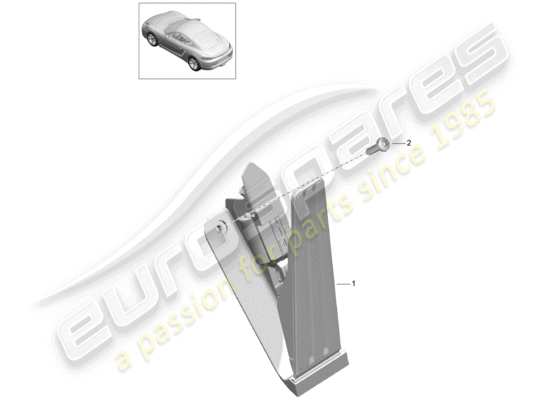 a part diagram from the Porsche 718 Cayman parts catalogue