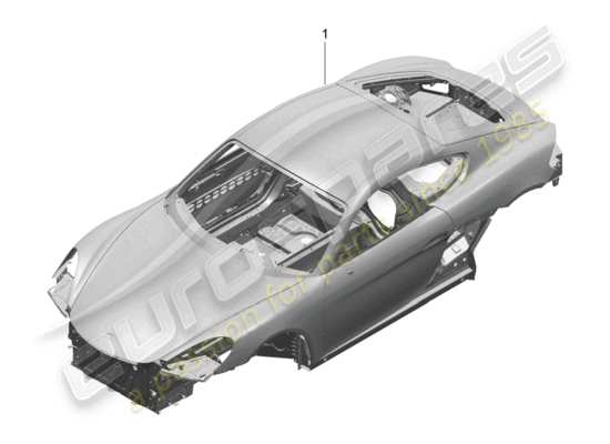 a part diagram from the Porsche 718 Cayman parts catalogue