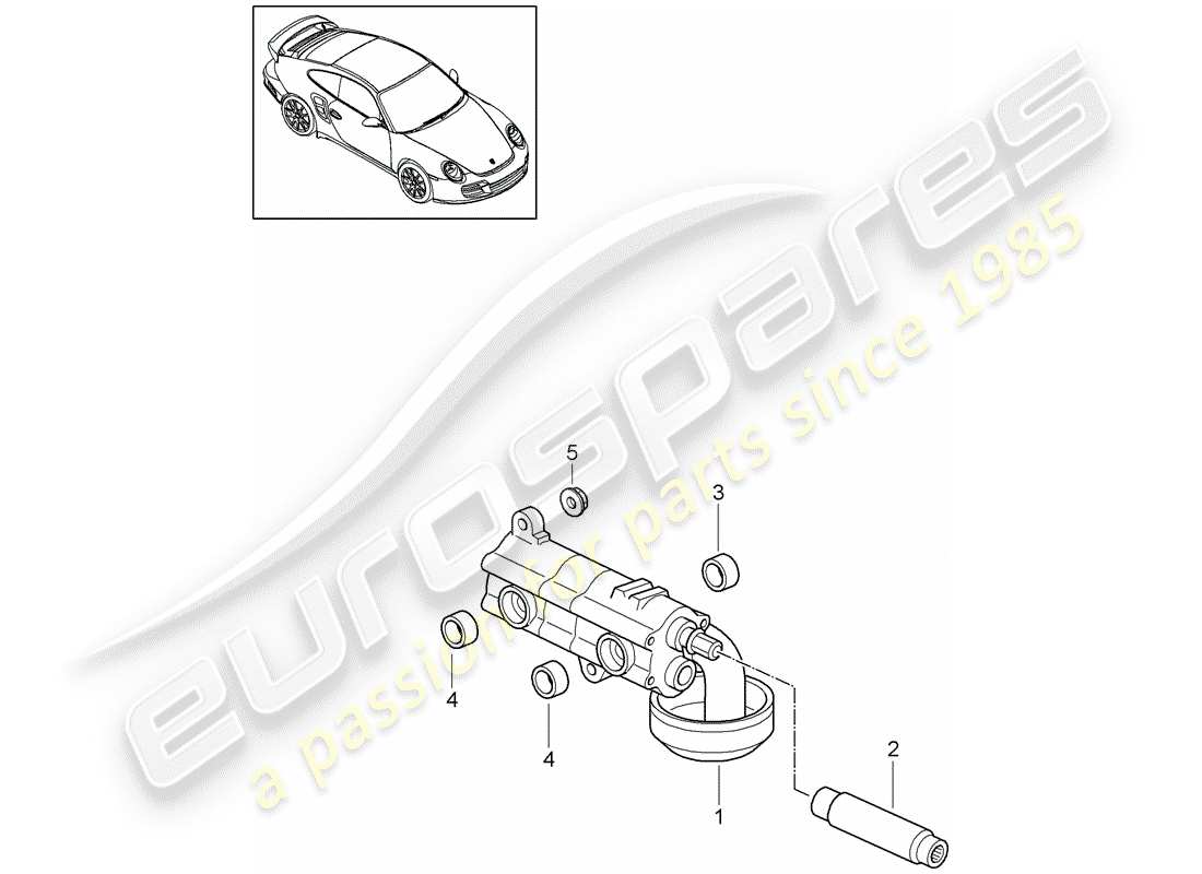 Porsche 911 T/GT2RS (2011) oil pump Part Diagram