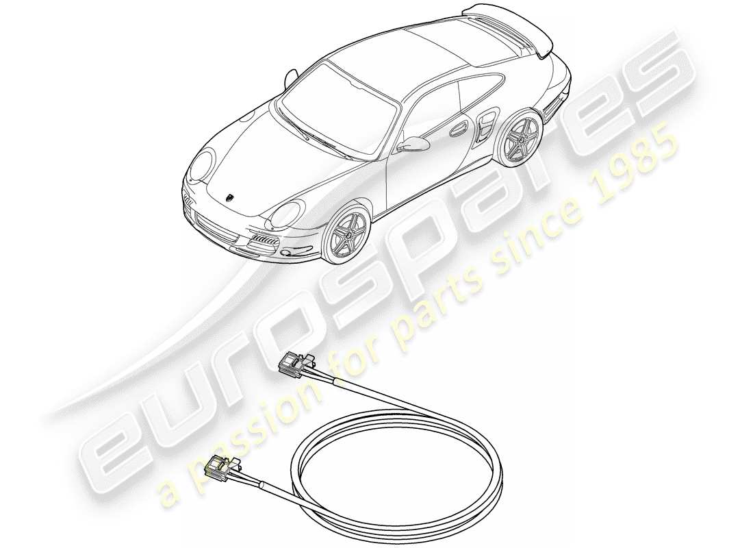 Porsche 911 T/GT2RS (2011) light fibre optic Part Diagram