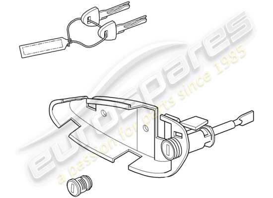 a part diagram from the Porsche 911 T/GT2RS parts catalogue