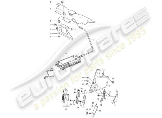 a part diagram from the Porsche 911 T/GT2RS parts catalogue