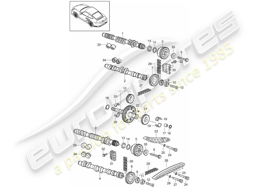 Porsche 911 T/GT2RS (2012) VALVE CONTROL Part Diagram