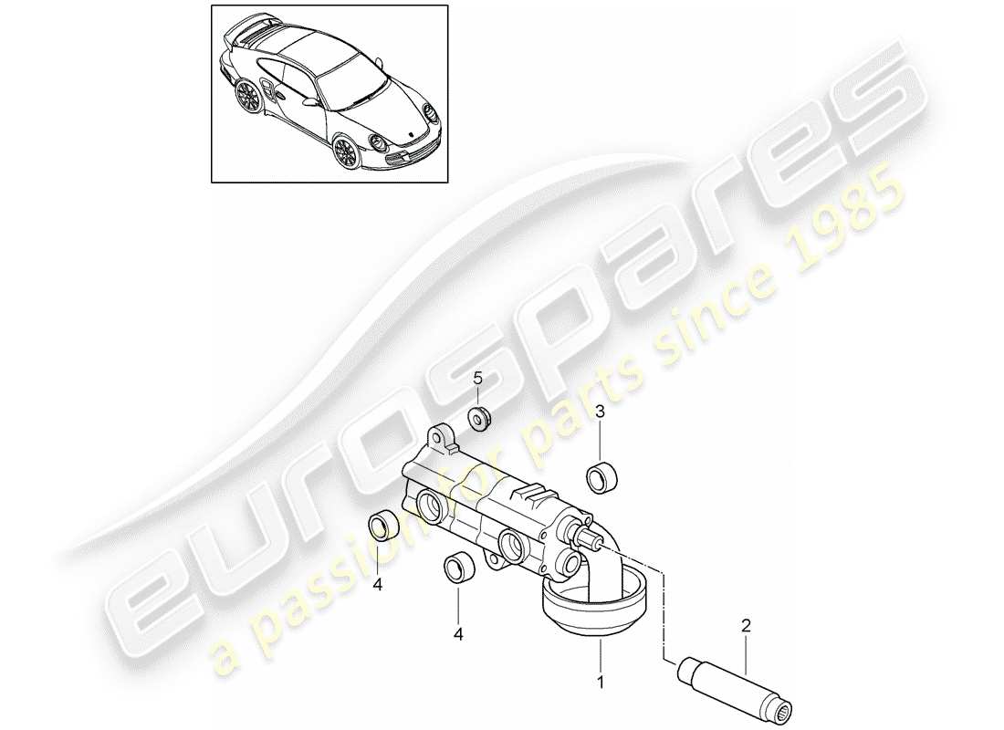 Porsche 911 T/GT2RS (2012) oil pump Part Diagram