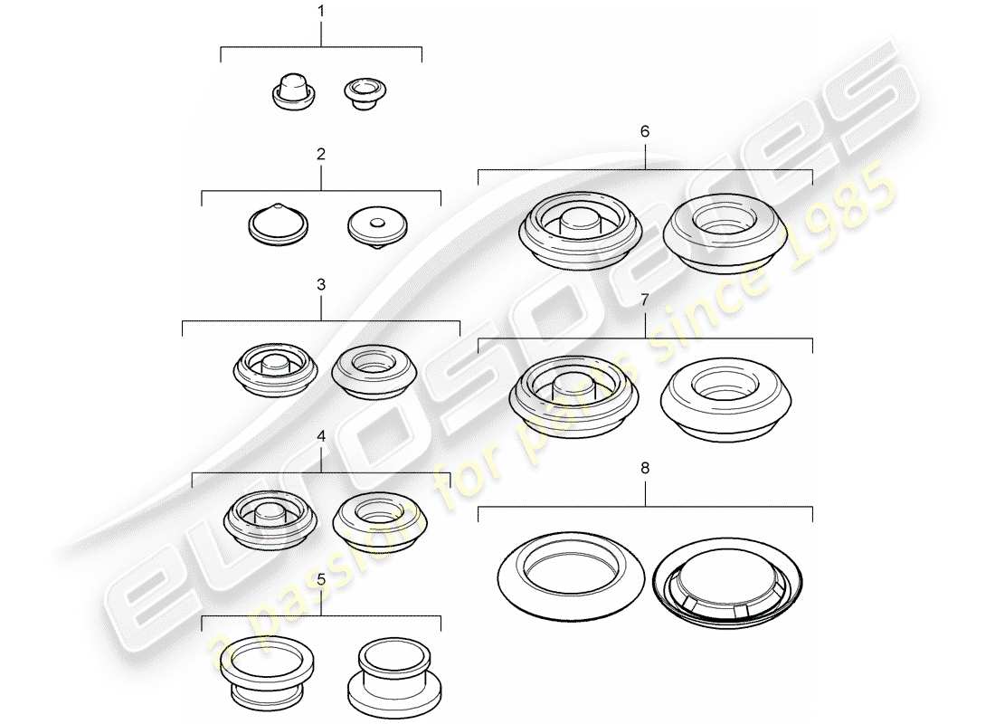 Porsche 911 T/GT2RS (2012) PLUG Part Diagram