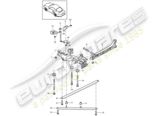 a part diagram from the Porsche 911 T/GT2RS (2012) parts catalogue